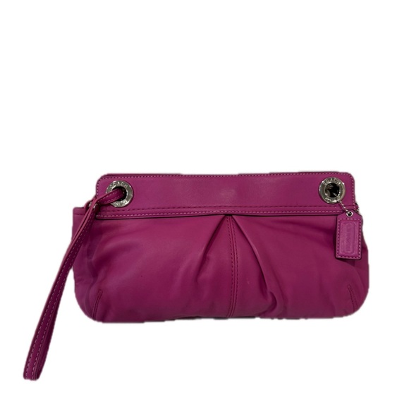 Vintage Coach Kyra Large Leather Clutch - Picture 1 of 11